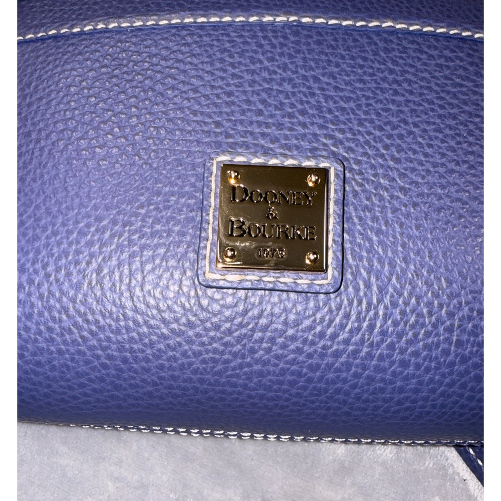 Dooney & Bourke Ginger Crossbody Bag Blue Pebbled Leather NEW - Picture 5 of 10